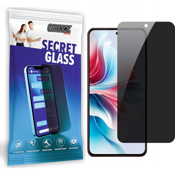  GrizzGlass Szkło prywatyzujące GrizzGlass SecretGlass do Oppo F25 Pro
