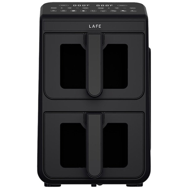 Lafe DualFry Air Fryer 2460 W, 2x5 литра, черна, фурна с горещ въздух