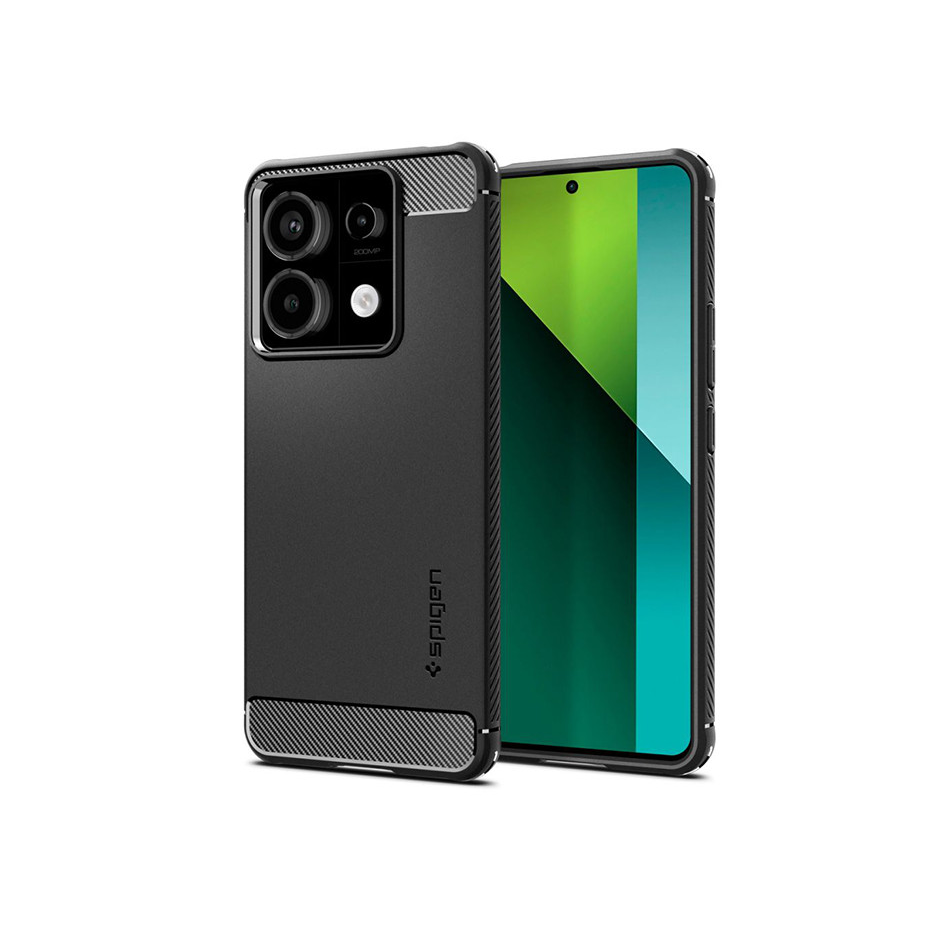 Xiaomi Redmi Note 13 Pro 5G/Poco X6 5G ütésálló hátlap - Spigen Rugged Armor - fekete (SP221405)
