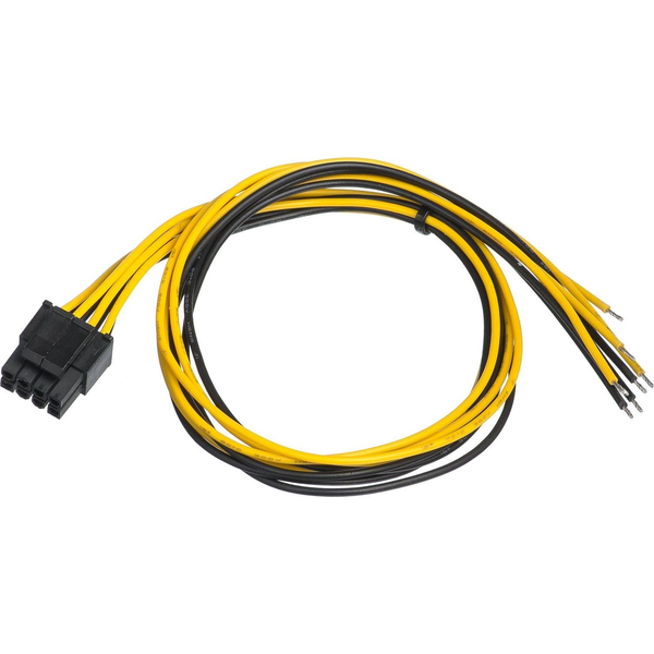 Akyga Service cable for PC PSU AK-SC-22 EPS 8-pin 45 cm Power 8pin -> nyitott vezeték tápkábel 0.45m