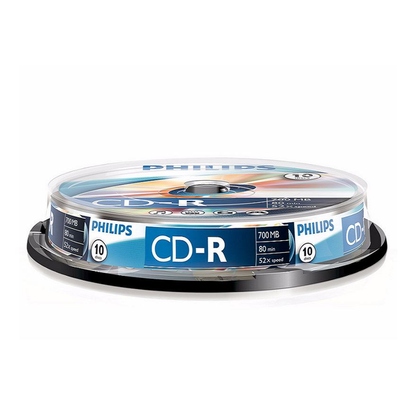 Philips CR7D5NB10/00 CD vergine 700 MB 10 pz
