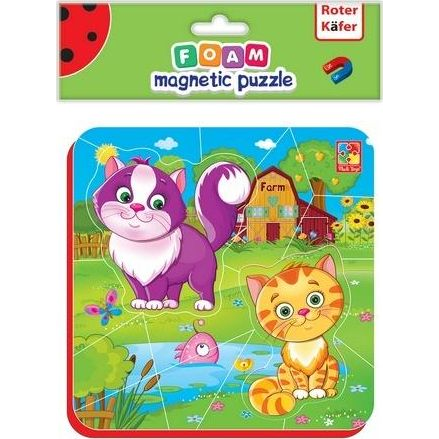  Roter Kafer Miękkie magnetyczne puzzle Kotki na wsi