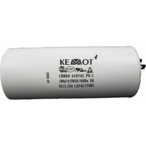 100Uf 450V-os Kondenzátor Egyfázisú Motorokhoz (URZ3142)