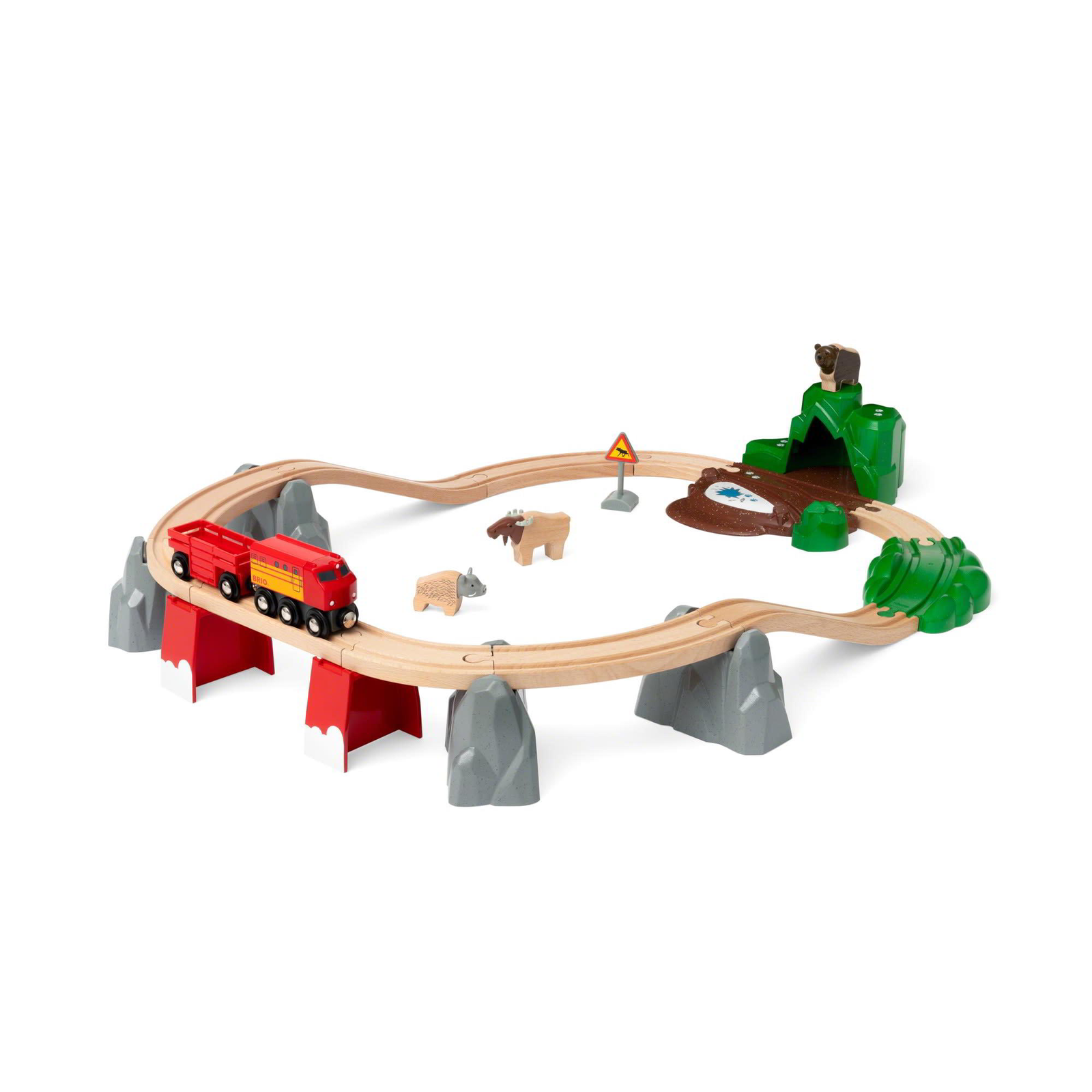 Brio: Észak erdei állatok vonatkészlet (33988)