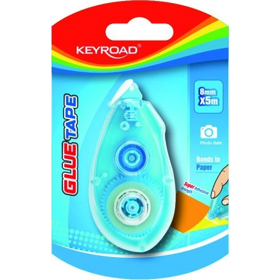  Keyroad Klej w taśmie KEYROAD, permanentny, 8mmx5m, blister