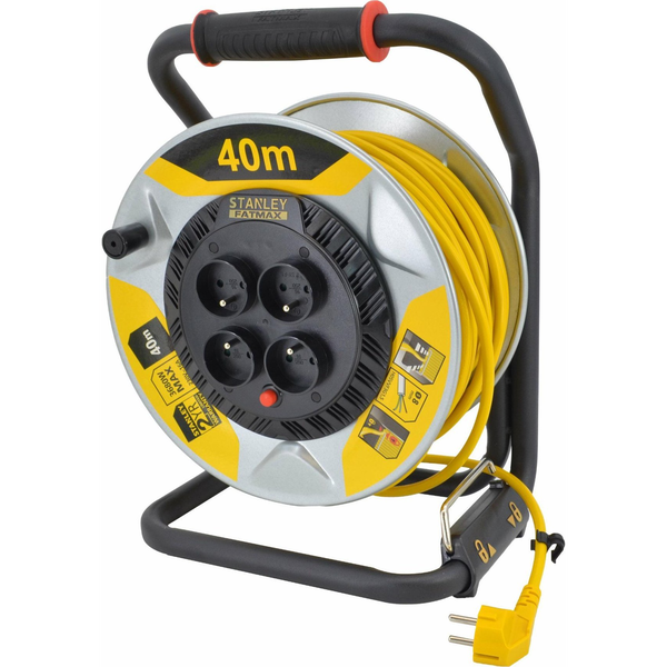 STANLEY-REEL EXTENSION CABLE 40m 3x1.5mm 16A IP20