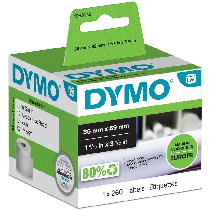DYMO címke LW 89x36mm fehér (1983172)