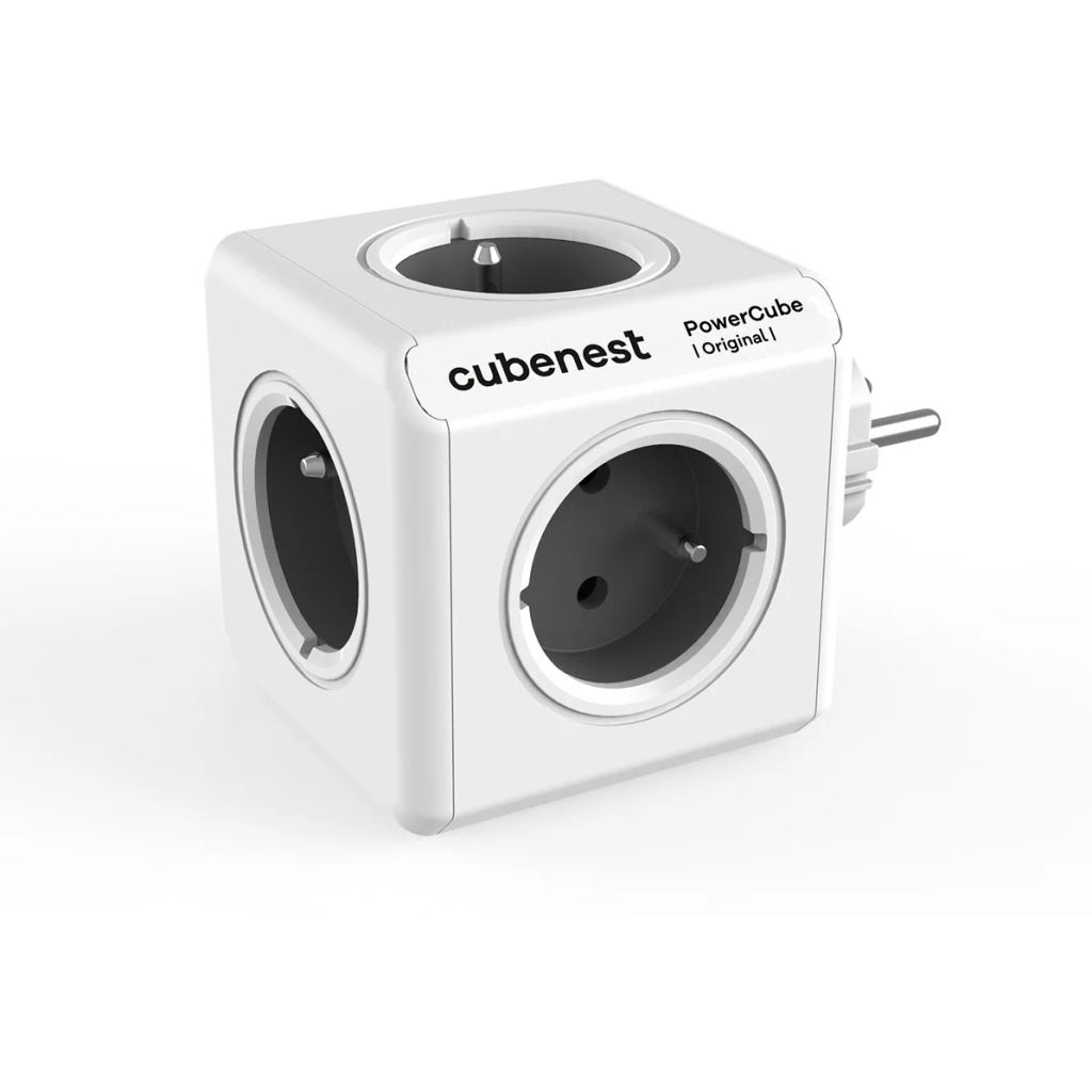 Cubenest Powercube Original elosztó 5x aljzat fehér-szürke (6974699971047) (6974699971047)