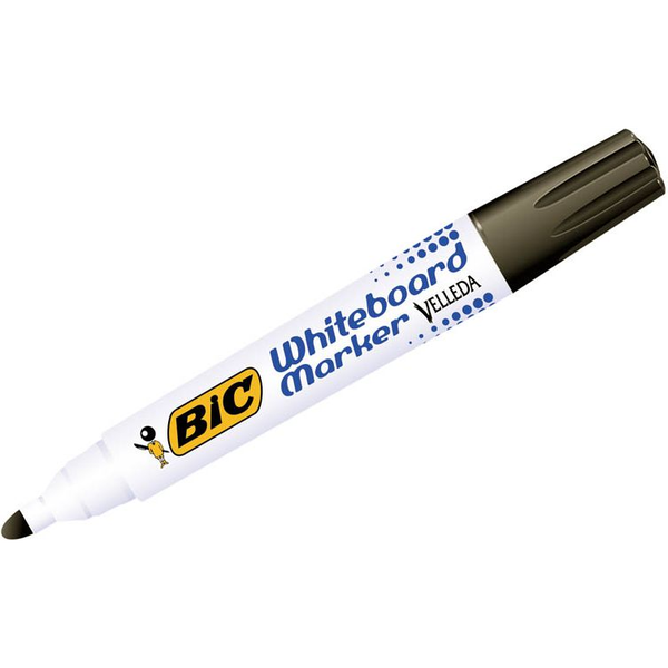 Bic Velleda 1701 Táblamarker - Kerek, Fekete