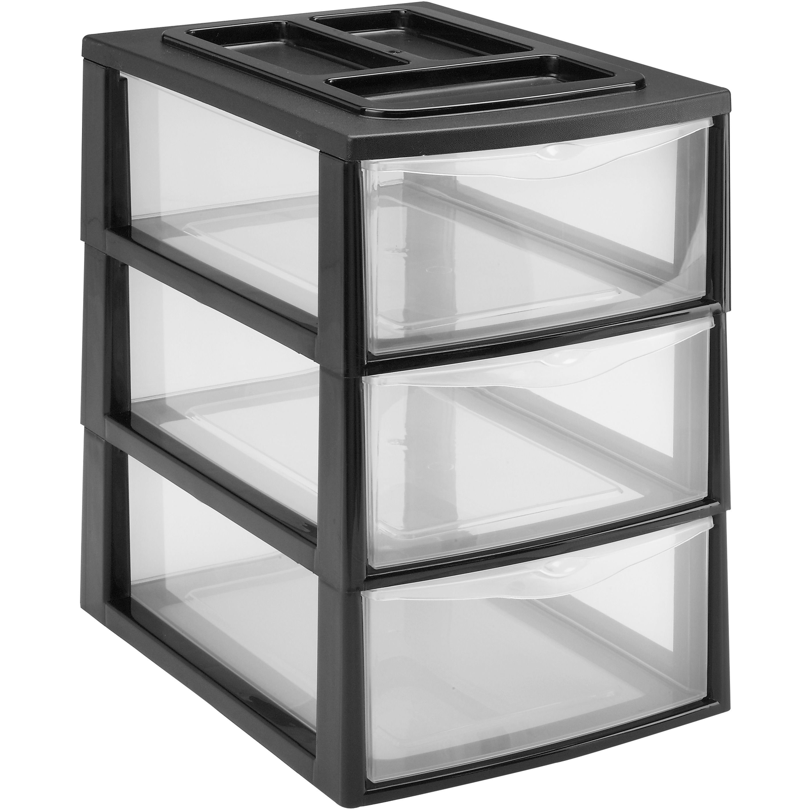 Heidrun A4 Rendező 3 fiókos, fekete (8010059015186)