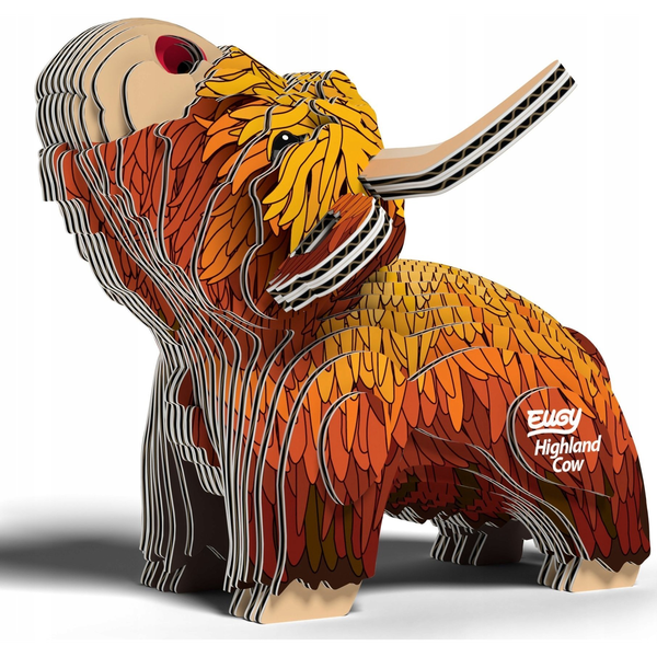EUGY Highland Cow 3D puzzle
