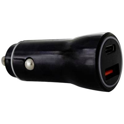 IWH Kettős USB-C autós töltőcsatlakozó 2.1A Terhelhetőség max.=2.1 A 12 V, 24 V (019053)