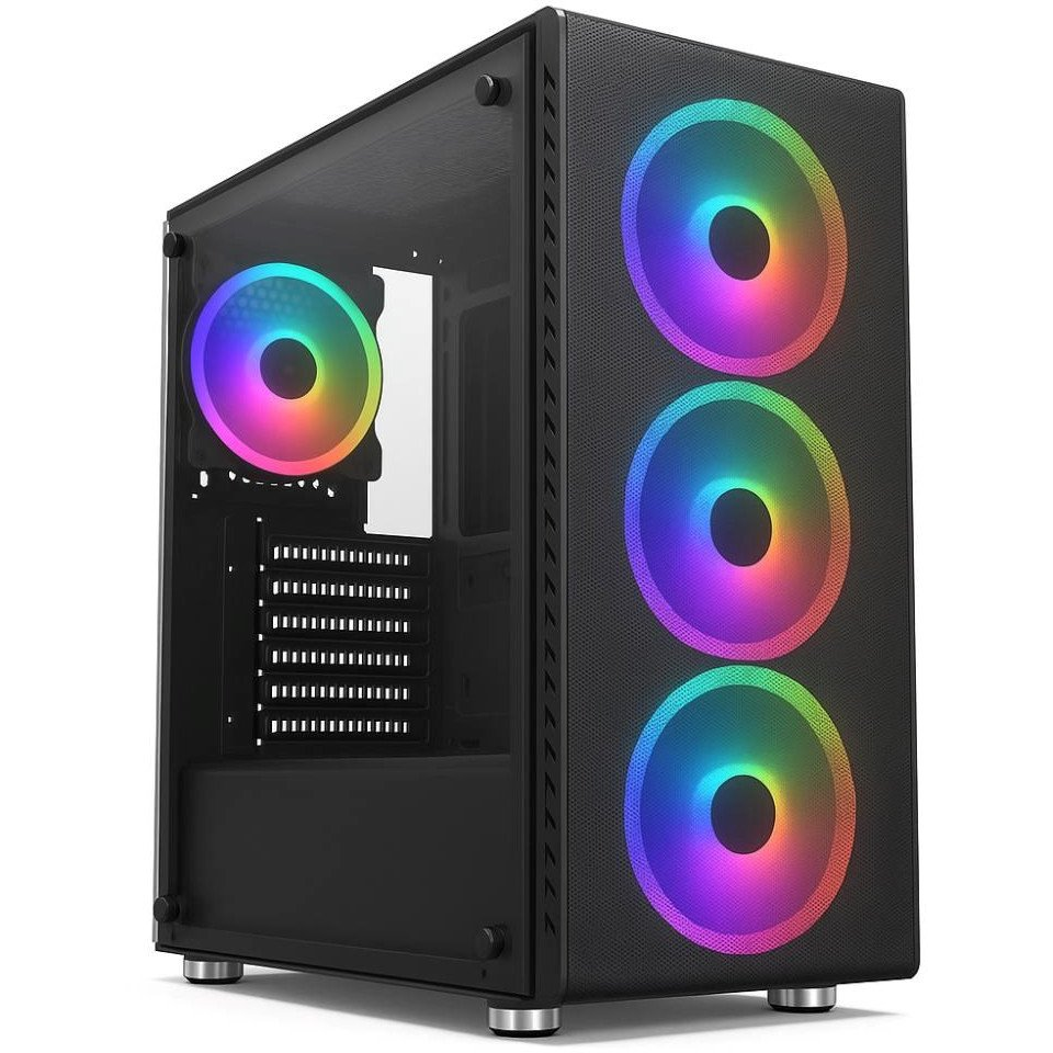 1STCOOL RAINBOW 4 fekete + 4 db RGB ventilátor (ML-RAINBOW4-AU-USB3)