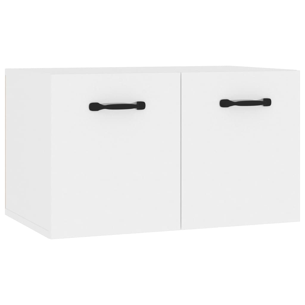 magasfényű fehér szerelt fa faliszekrény 80 x 35 x 36,5 cm (812939)