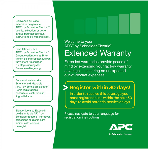 APC Service Pack 3 Year Extended Warranty 3 År