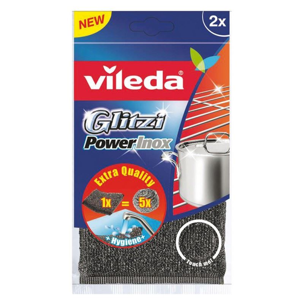 SPUGNA  INOX    GLITZI              2 PZ. VILEDA