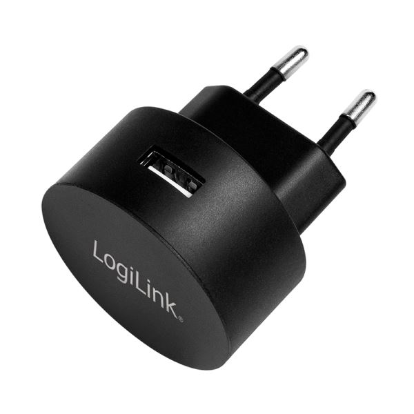 Logilink PA0217 1xUSB hálózati töltő 10.5W fekete (PA0217)