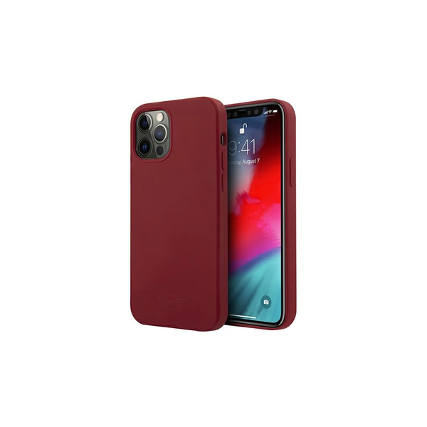 Mini MIHCP12LSLTRE iPhone 12 Pro Max 6,7 készülékhez kemény tok Silicone Tone On Tone piros