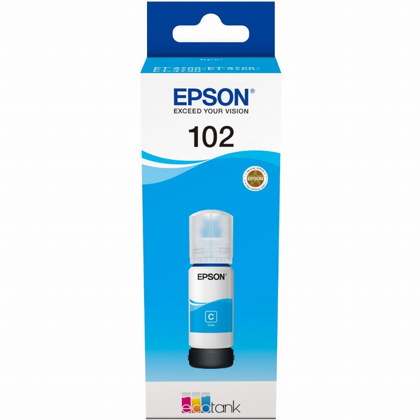 Epson 102 inkoustová náplň 1 kusů Originální Azurová