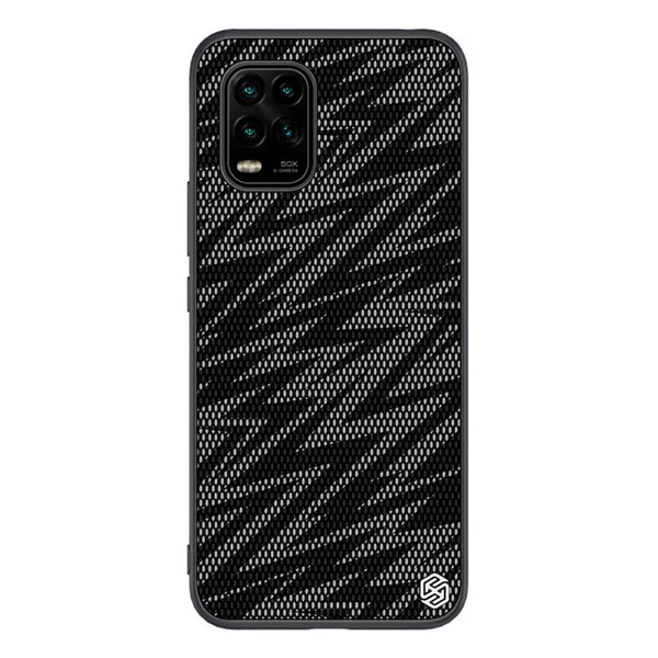 NILLKIN TWINKLE szilikon telefonvédő (közepesen ütésálló, műanyag hátlap, környezetbarát, csillogó) FEKETE [Xiaomi Mi 10 Lite 5G] (5996591019161)