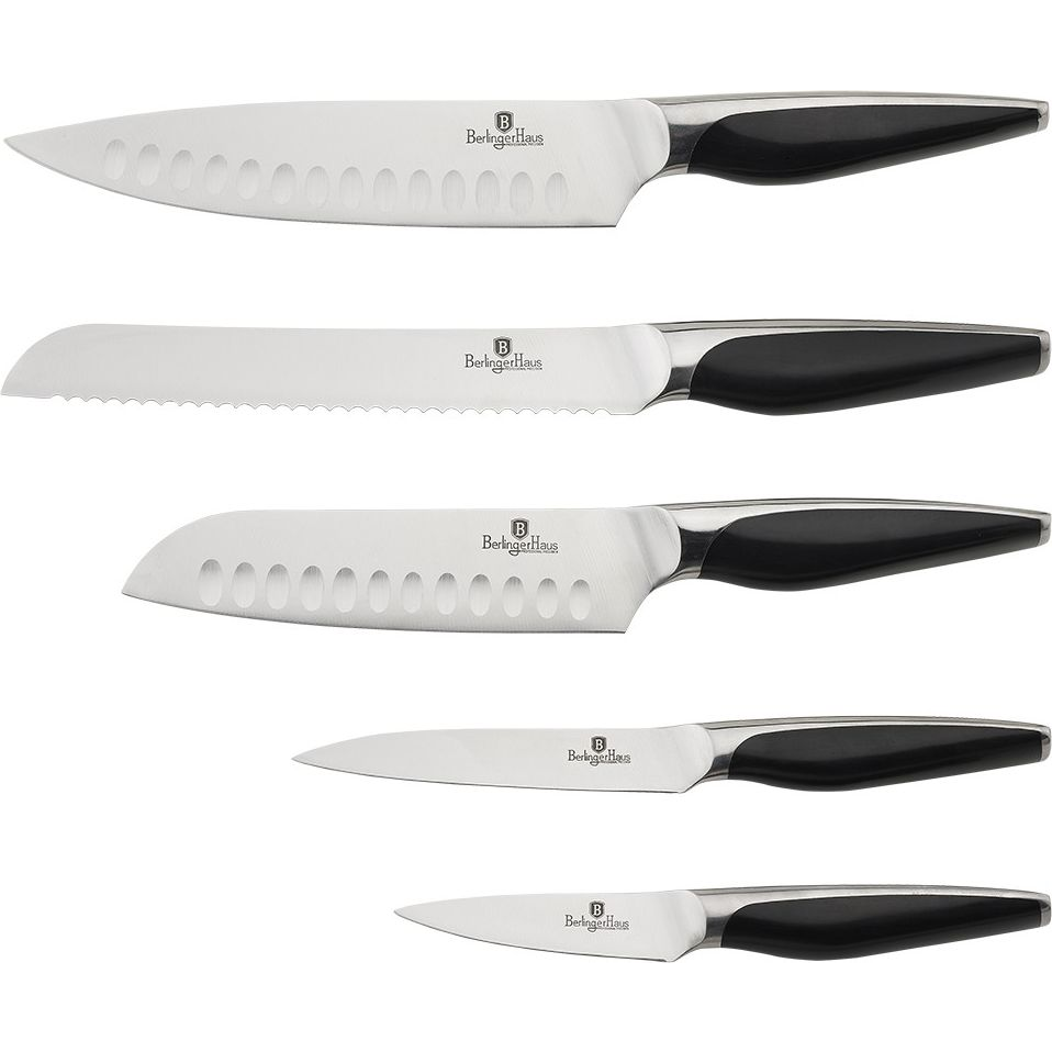 BerlingerHaus BH/6607T Metallic Line Shiny Black Edition Mély Serpenyő - Fedővel, 24 cm, Fekete (BH/2167)