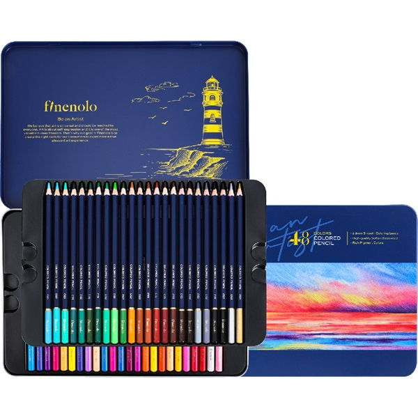Deli Finenolo 48 db-os fémdobozos színesceruza készlet (DEC122-48)