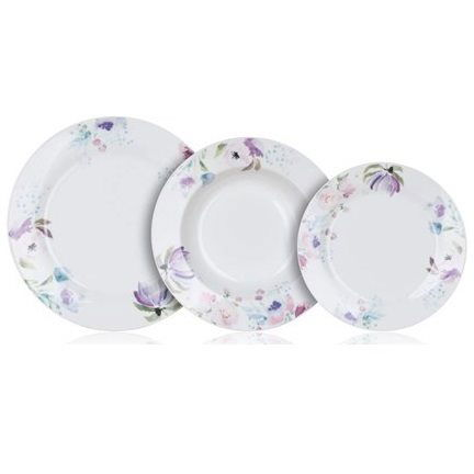 BANQUET Étkészlet 18db PINK FLOWERS (60311123)