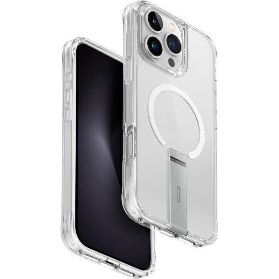 Uniq Eleva Apple iPhone 16 Pro Max Magsafe szilikon tok tartó résszel, átlátszó (UNIQ1354)