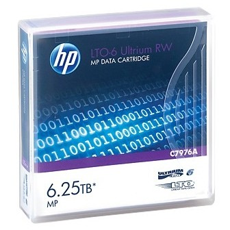 HPE C7976A LTO-6 Ultrium 6.25TB RW Data Cartridge (C7976A)