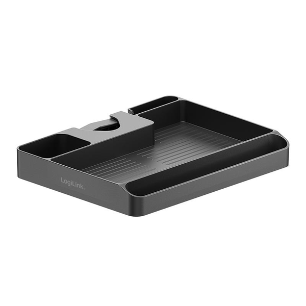 Organizér na písací stôl na držiak na stĺpik pod monitor Nosnosť 3kg Čierny