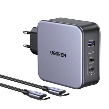 Ugreen Nexode Универсален Сив Променлив ток (AC) Бързо зареждане На закрито