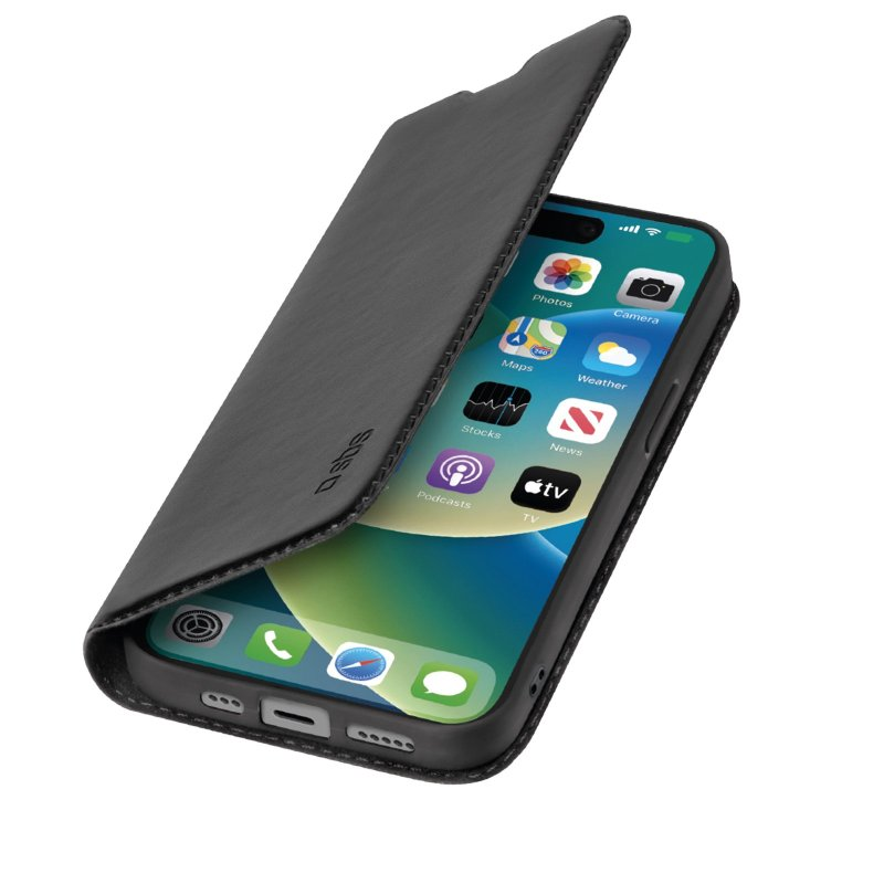 SBS Book Wallet Lite Apple iPhone 15 Flip Tok - Fekete (TEBKLITEIP1561K)
