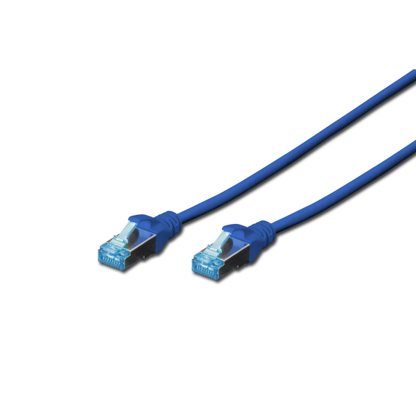 Digitus Patch Cable, SFTP, CAT5E, 1M, blue síťový kabel, modrý