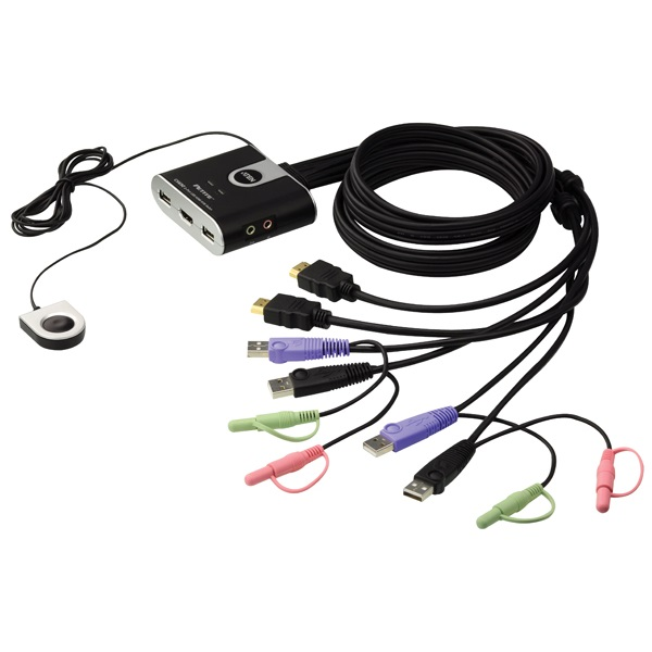 ATEN CS692-AT switch per keyboard-video-mouse (kvm) Nero