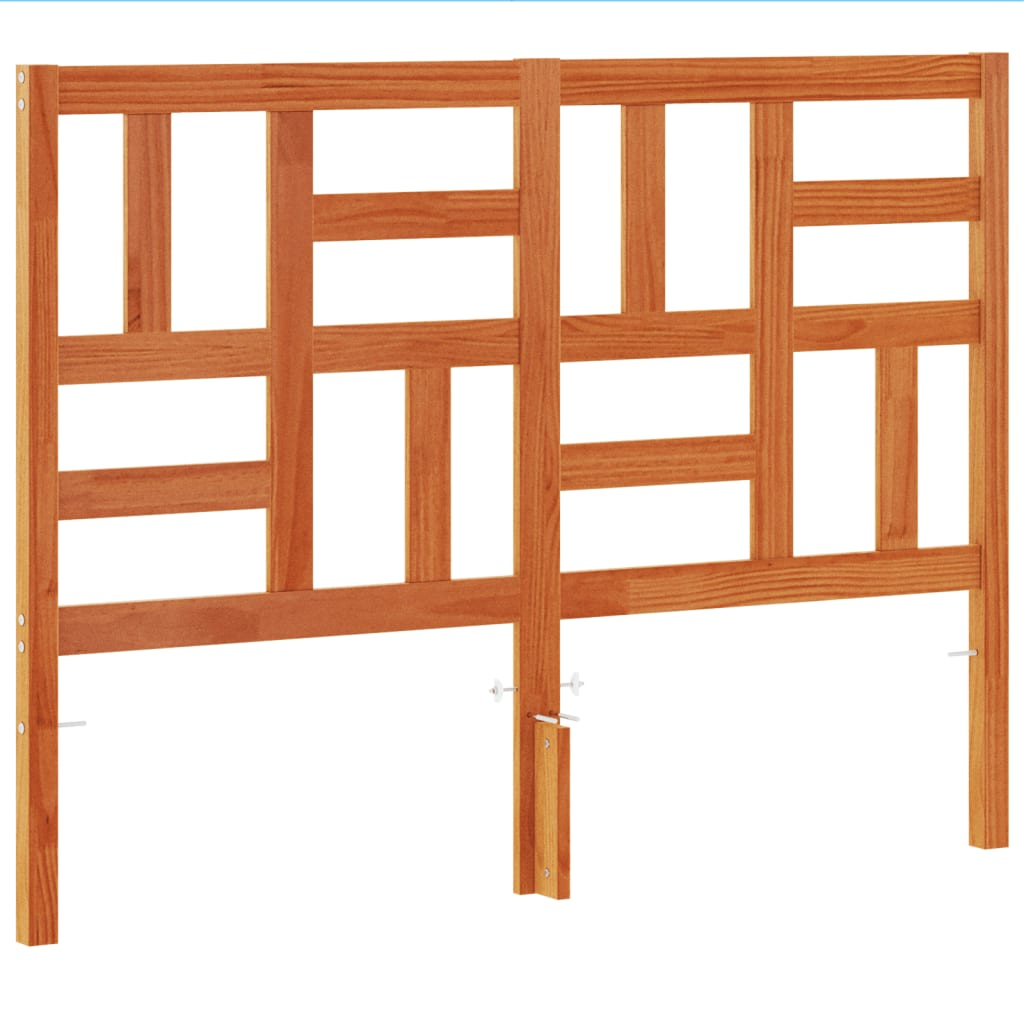 viaszbarna tömör fenyőfa fejtámla 160 cm (844263)