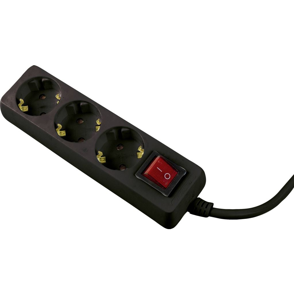 as - Schwabe elosztó kapcsolóval fekete (11392) (as11392)