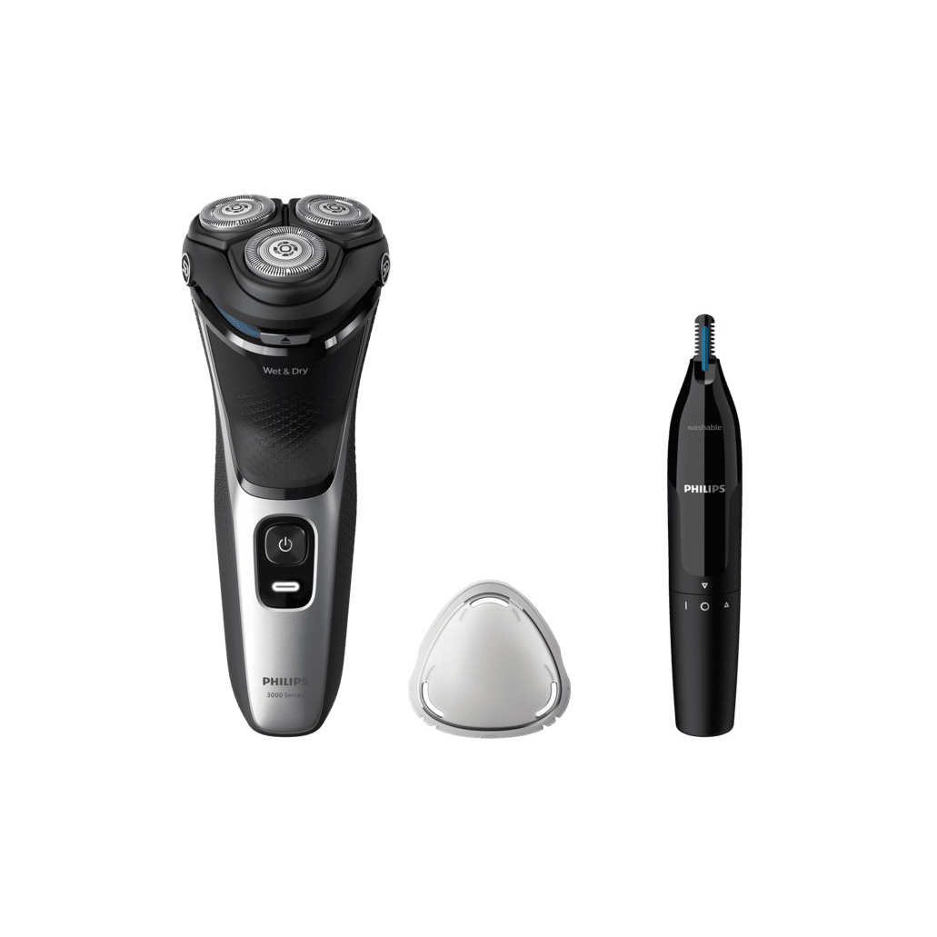Philips S3243/12 Series 3000 Vezeték nélküli Akkus Nedves-Száraz Borotva - Fekete / Szürke (S3243/12)
