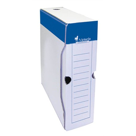 Victoria A4 80mm archiváló doboz - Kék/Fehér (24778)