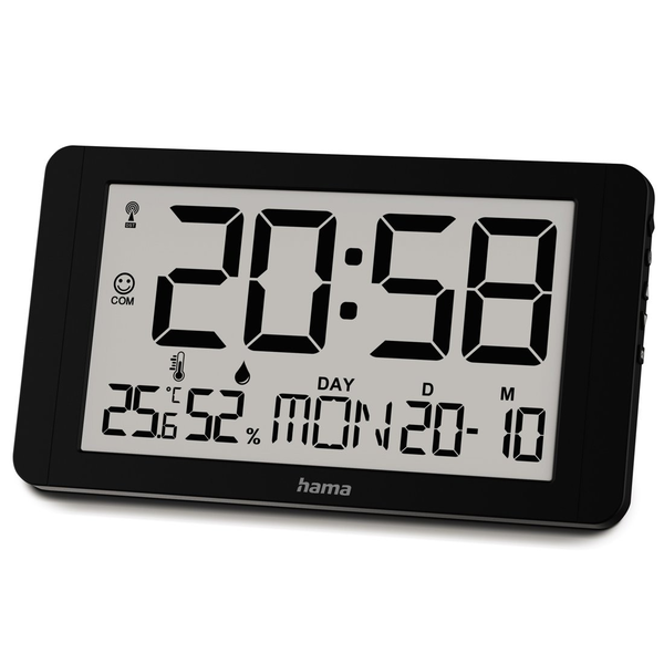 Hama 00222215 orologio da parete e da tavolo Orologio digitale Rettangolo Nero