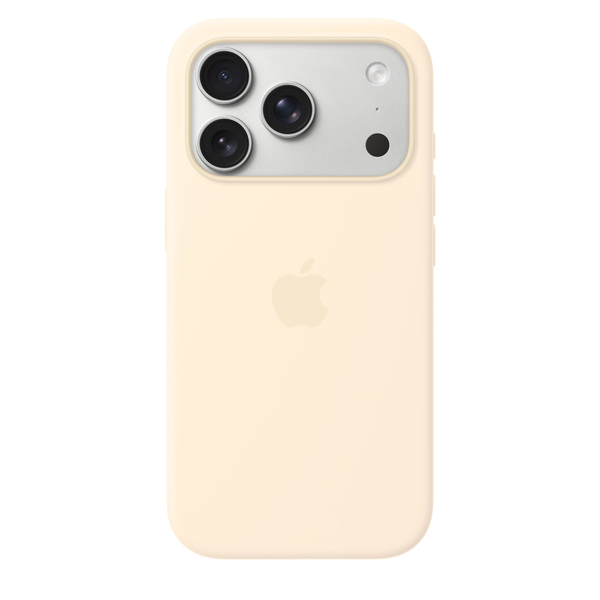 Silikon Case iPhone 17 Pro mit MagSafe (vanille)