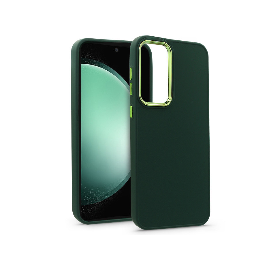 Samsung SM-S711 Galaxy S23 FE szilikon hátlap - Frame - zöld (HF227226)