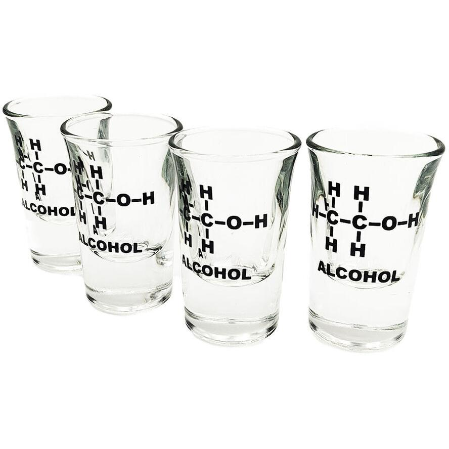 Mad Monkey - Shotgläser mit Alkohol-Formel 4 Stk. (2000029)