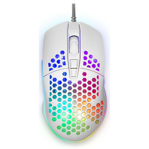 Yenkee Shotgun gamer egér fehér 6400 DPI