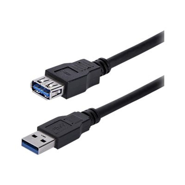 StarTech.com USB3SEXT1MBK USB кабел 1 м USB 3.2 Gen 1 (3.1 Gen 1) USB A Черен