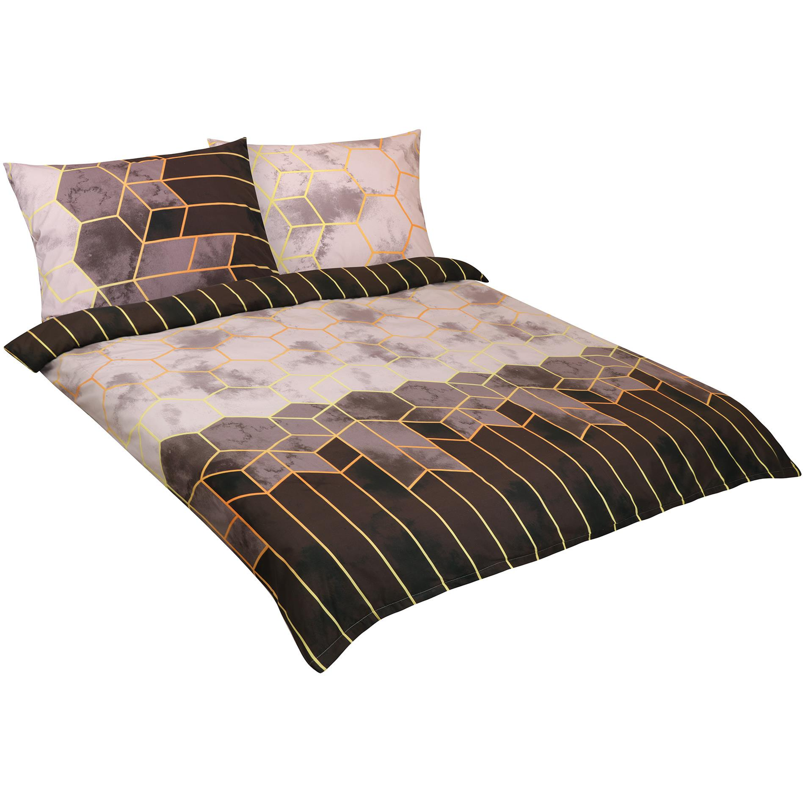 BELLATEX vászon pamut F 90 cm/354 barna méhsejt, 1 darab 200×220 cm, 2 darab 70 × 90 cm (10895)