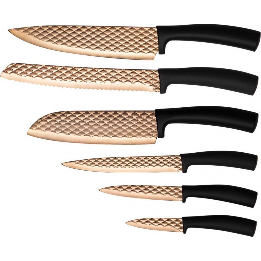 BerlingerHaus BH/2612 Black Rose Collection Késkészlet - Rozsdamentes Acél, Matt Fekete (BH-2612 Kinghoff)