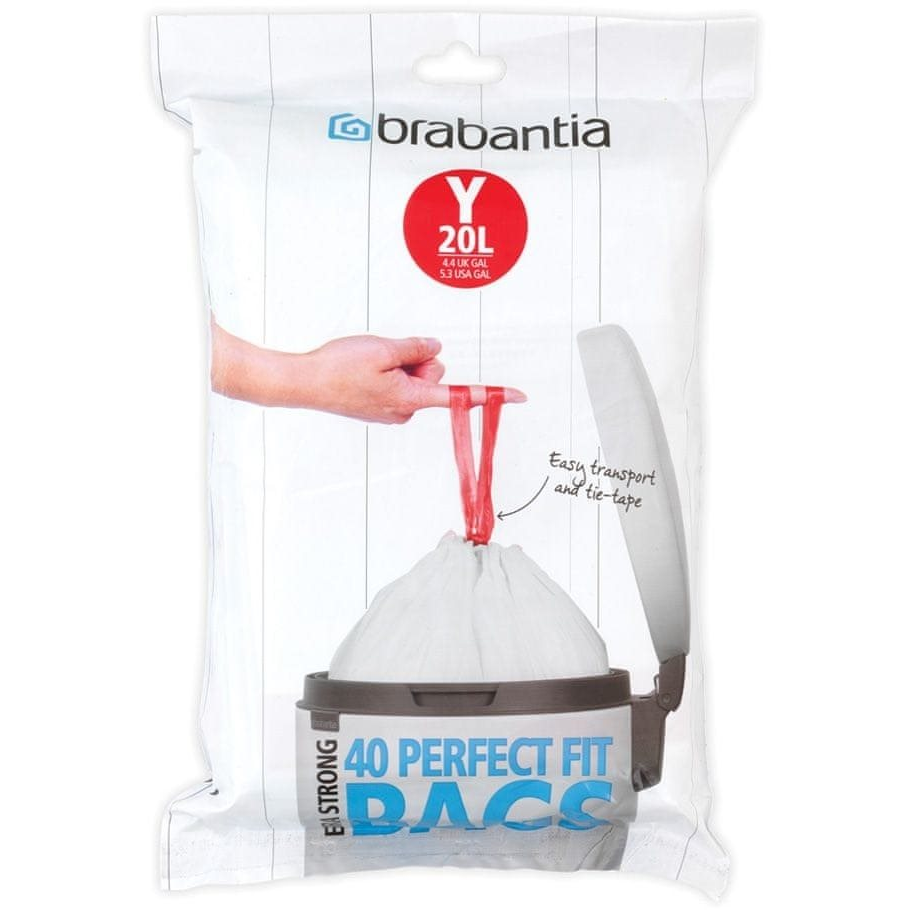 Brabantia PerfectFit zsák - 20 L (Y) - 40 db (138263)