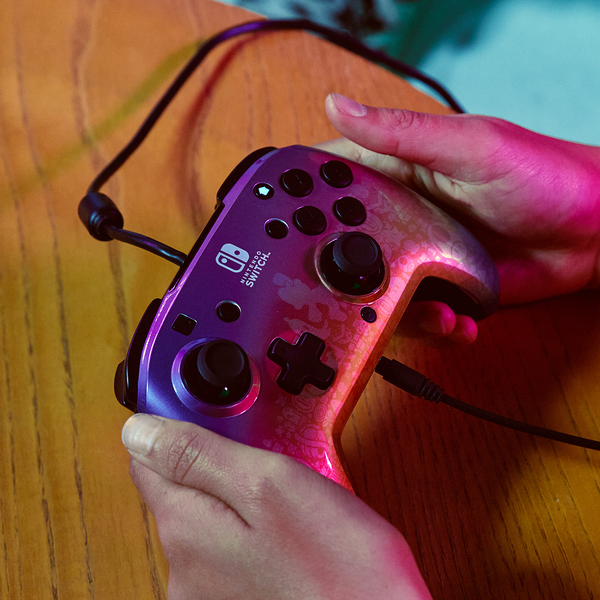 PDP REMATCH: Star Spectrum Multicolore USB Manette de jeu Analogique/Numérique Nintendo Switch, Nintendo Switch Lite, Nintendo Switch OLED