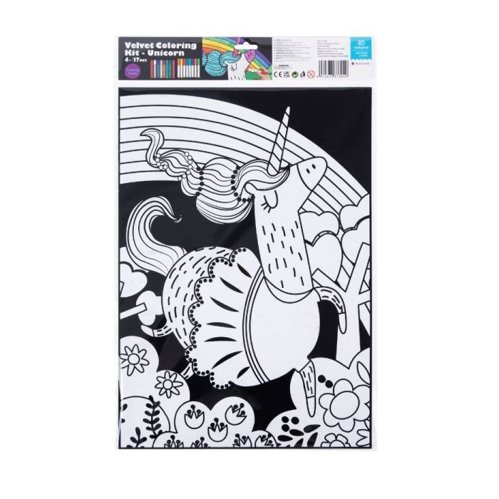 Tookyland Bársonyos színezőkészlet - Unikornisok (LT107B)