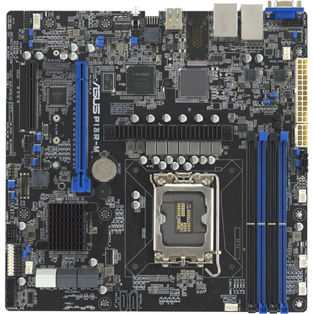 ASUS szerver MB P13R-M LGA1700 Xeon E-24xx,4UDIMM DDR5,8xSATA,iKVM, mATX